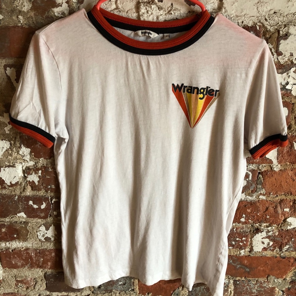 Wrangler 80s inspired ringer tee